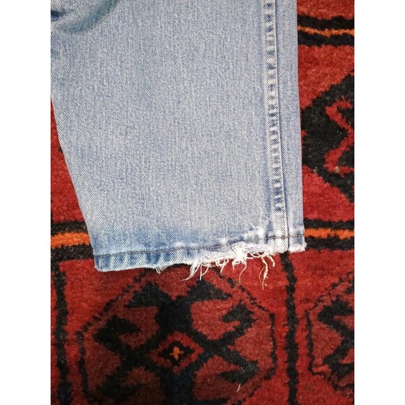 Vintage Wrangler Jeans Mens Blue Thrashed Distressed Faded Denim 44x29 35001AI - Picture 13 of 16